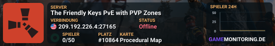 The Friendly Keys PvE with PVP Zones