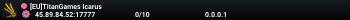 [EU]TitanGames Icarus