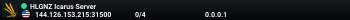 HLGNZ Icarus Server
