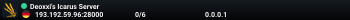 Deoxxi's Icarus Server