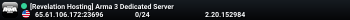 [Revelation Hosting] Arma 3 Dedicated Server