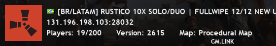 [BR/LATAM] RUSTICO 10X SOLO/DUO | FULLWIPE 12/12 NEW UPDATE!