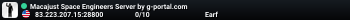 Macajust Space Engineers Server by g-portal.com