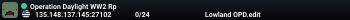 Operation Daylight WW2 Rp