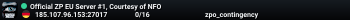 Official ZP EU Server #1, Courtesy of NFO