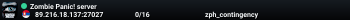 Zombie Panic! server