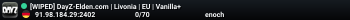 [WIPED] DayZ-Elden.com | Livonia | EU | Vanilla+