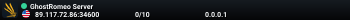 GhostRomeo Server
