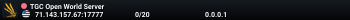 TGC Open World Server
