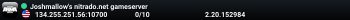 Joshmallow's nitrado.net gameserver