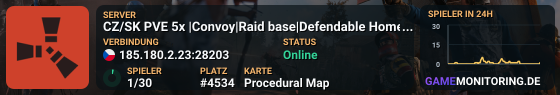CZ/SK PVE 5x |Convoy|Raid base|Defendable Homes|BetterNpc|