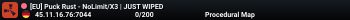 [EU] Puck Rust - NoLimit/X3 | JUST WIPED
