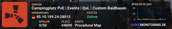 Campingplatz PvE | Events | QoL | Custom Raidbasen