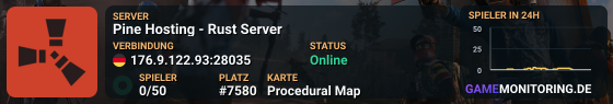 Pine Hosting - Rust Server