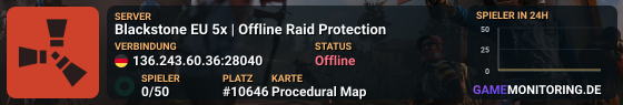 Blackstone EU 5x | Offline Raid Protection