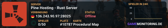 Pine Hosting - Rust Server