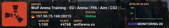 Wolf Arena Training - EU | Arena |  FFA | Aim | CS2 | PVP