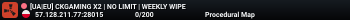 [UA|EU] CKGAMING X2 | NO LIMIT | WEEKLY WIPE