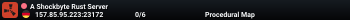 A Shockbyte Rust Server