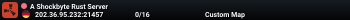 A Shockbyte Rust Server