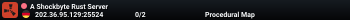 A Shockbyte Rust Server