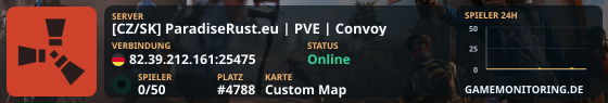 [CZ/SK] ParadiseRust.eu | PVE | Convoy