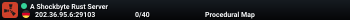 A Shockbyte Rust Server