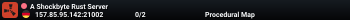 A Shockbyte Rust Server