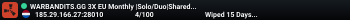 WARBANDITS.GG 3X EU Monthly |Solo/Duo|Shared BPs|