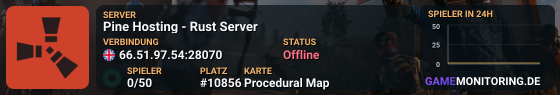 Pine Hosting - Rust Server