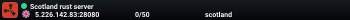 Scotland rust server