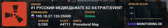 #1 РУССКИЙ МЕДВЕДЬ|RATE X2-X4|TP|KIT|EVENT