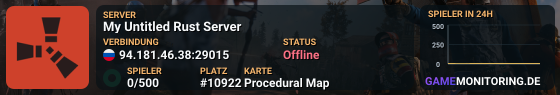 My Untitled Rust Server