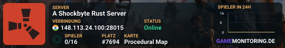 A Shockbyte Rust Server