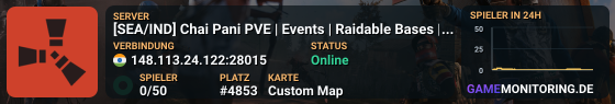 [SEA/IND] Chai Pani PVE | Events | Raidable Bases | Kits |