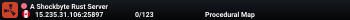 A Shockbyte Rust Server