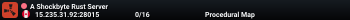 A Shockbyte Rust Server
