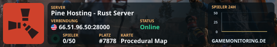 Pine Hosting - Rust Server