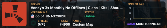 Vandy's 3x Monthly No Offlines | Clans | Kits | Shared BPs |
