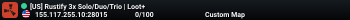 [US] Rustify 3x Solo/Duo/Trio | Loot+