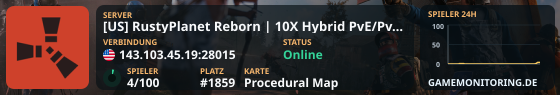 [US] RustyPlanet Reborn | 10X Hybrid PvE/PvP | Custom Missions