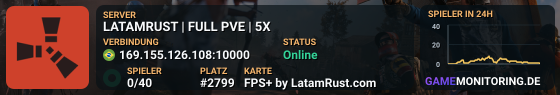 LATAMRUST | PVE/PVP | 5X