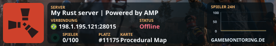 My Rust server | Powered by AMP