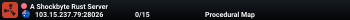 A Shockbyte Rust Server