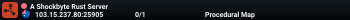 A Shockbyte Rust Server