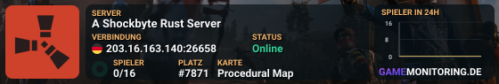 A Shockbyte Rust Server
