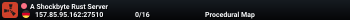 A Shockbyte Rust Server