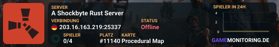 A Shockbyte Rust Server