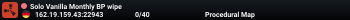 Solo Vanilla Monthly BP wipe