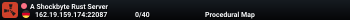 A Shockbyte Rust Server